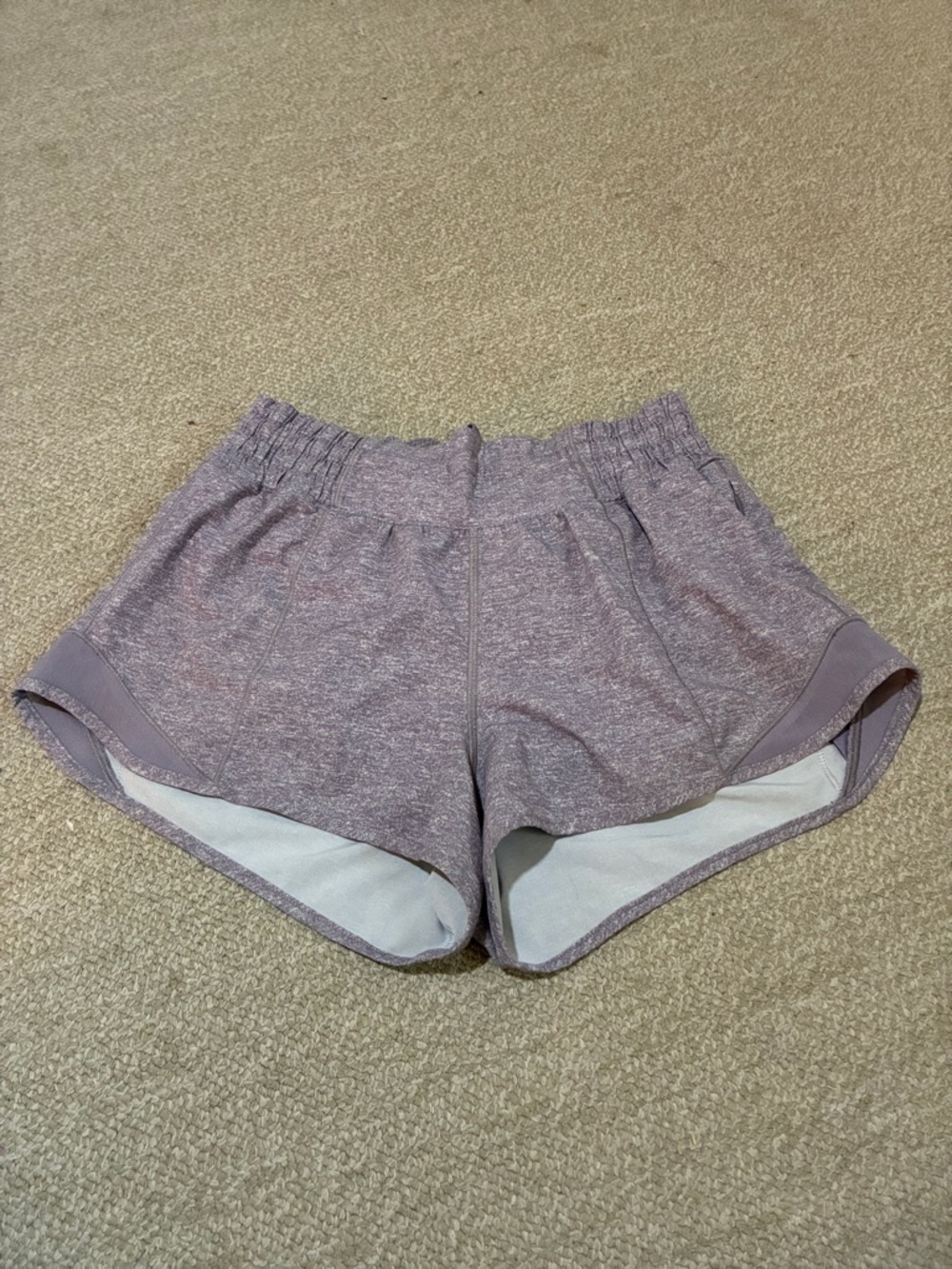 Women's Lavender Athletic Shorts - Lightweight Running Shorts